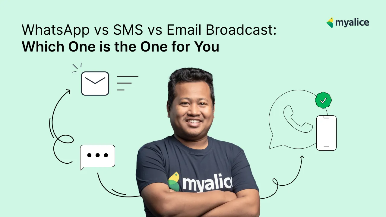 WhatsApp vs SMS vs Email Broadcast: Which one is for you